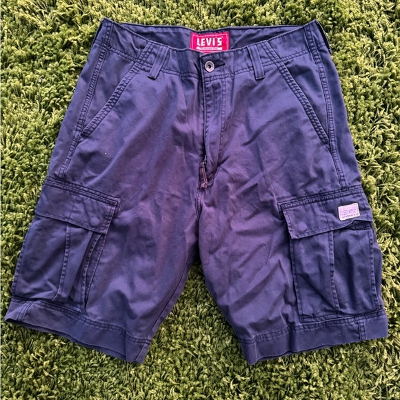 Vintage Levis Cargo Denim Shorts - Picture 1 of 4